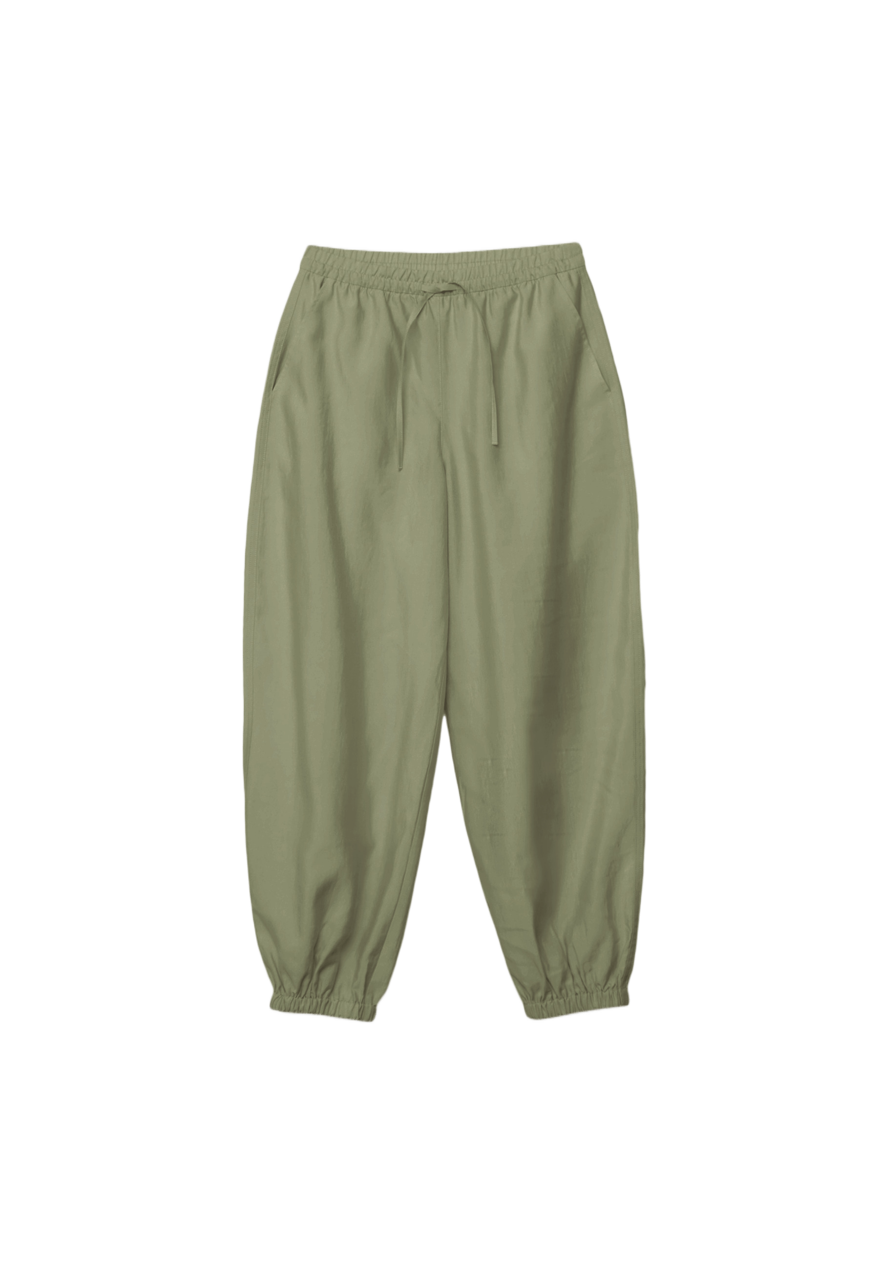 Lyocell sarouel trousers — Khaki
