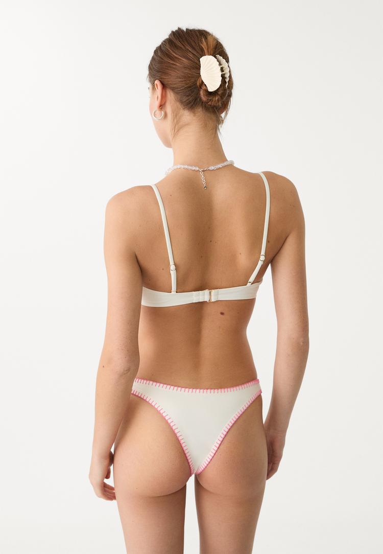 top bikini balconette bordados