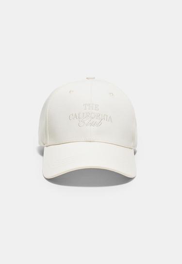 Embroidered cap — Ecru 1