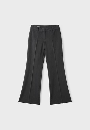 Low-rise straight smart trousers — Dark grey 6