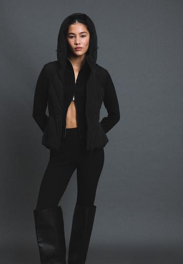 Neoprene sleeve quilted jacket — Black 6