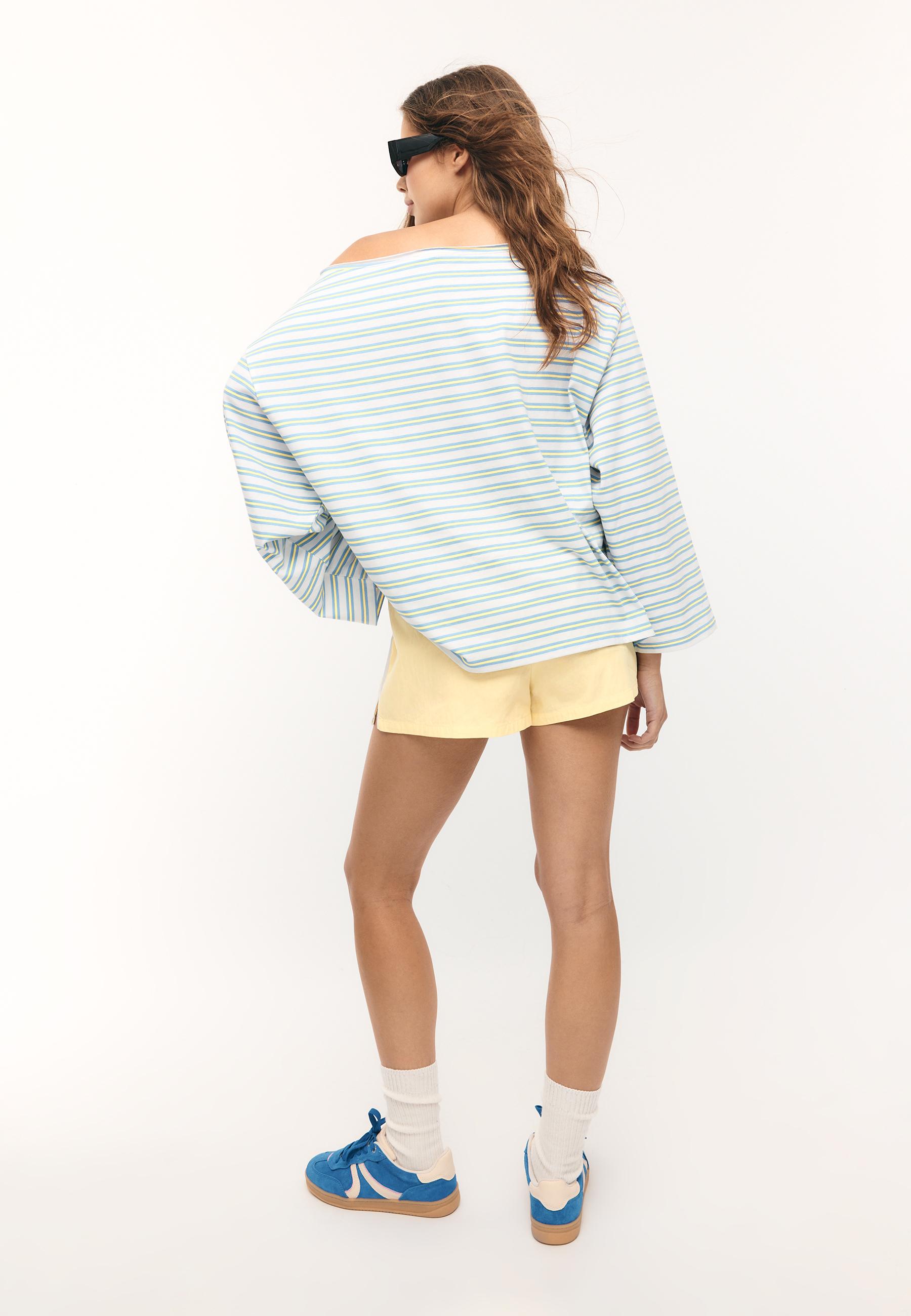 Striped long sleeve T-shirt — Vanilla