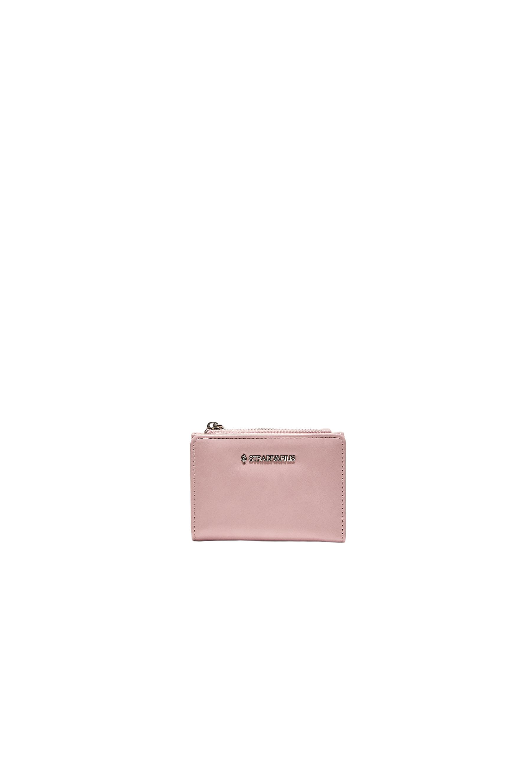 Faux leather card holder purse — Pastel pink