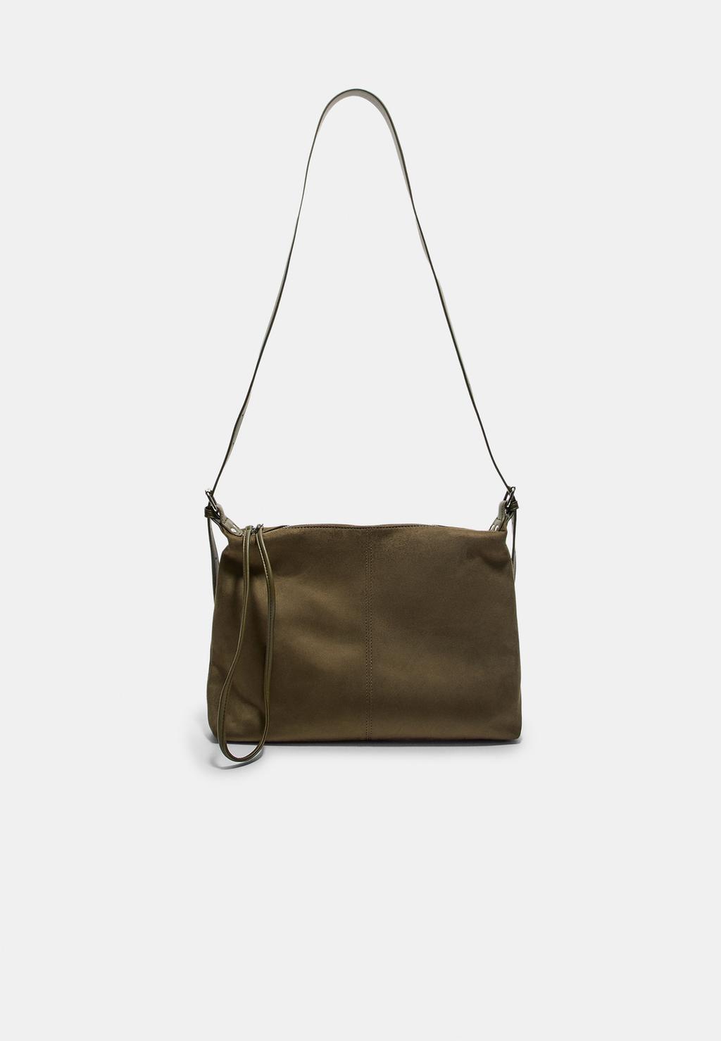 Borsa a spalla effetto morbido
