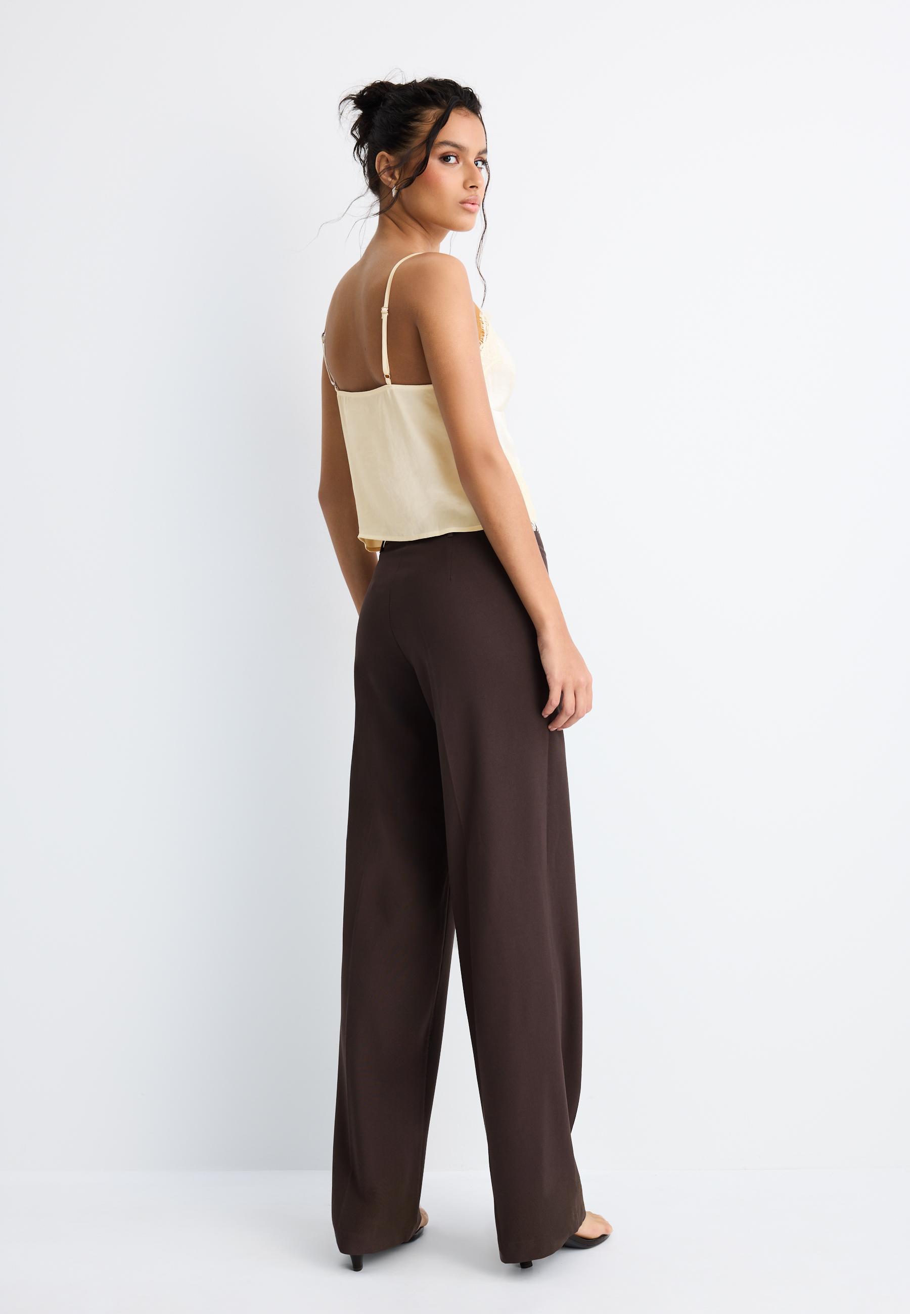 Wide-leg trousers - Women's fashion | Stradivarius Romania