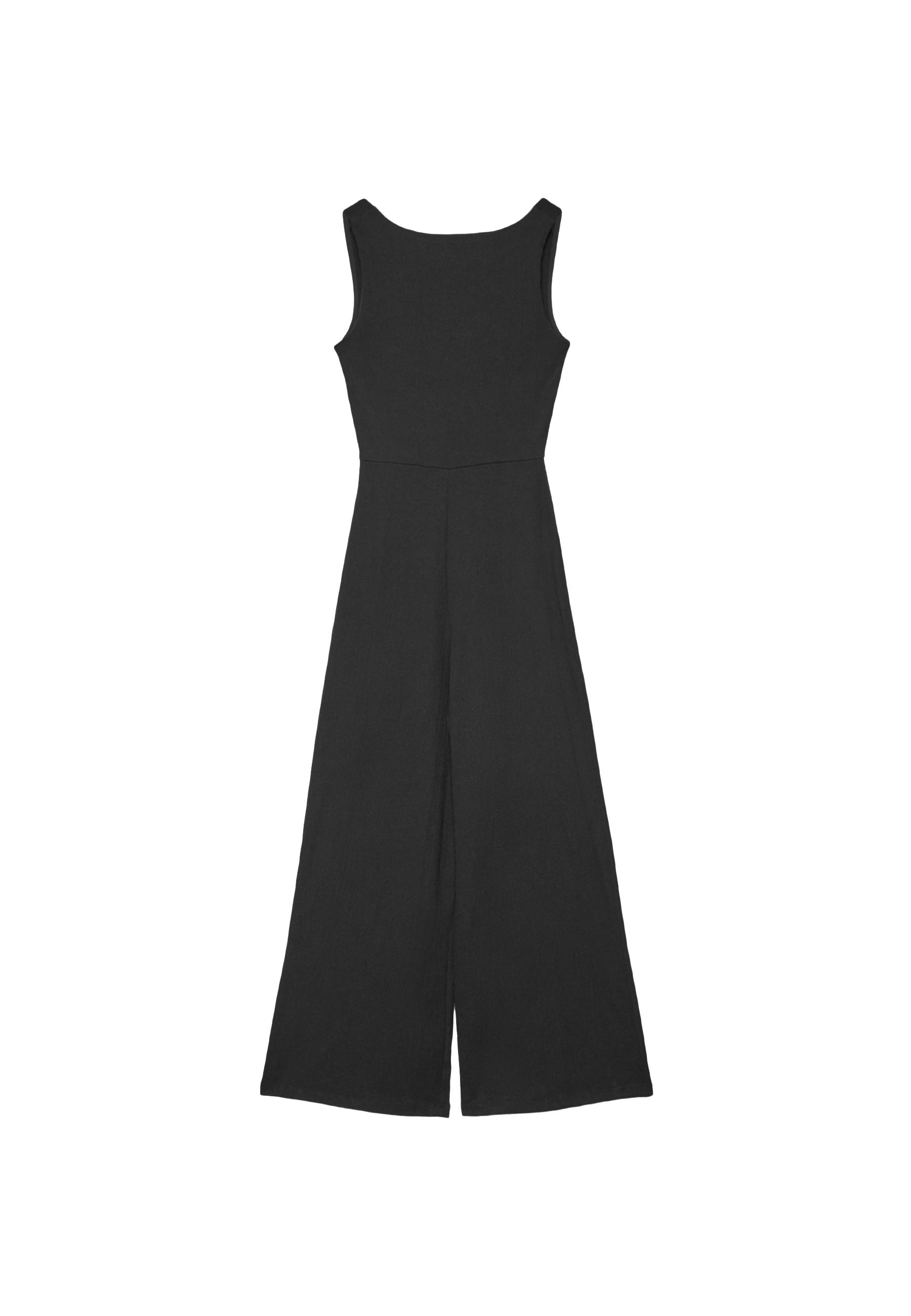 Sleeveless jumpsuit — Black