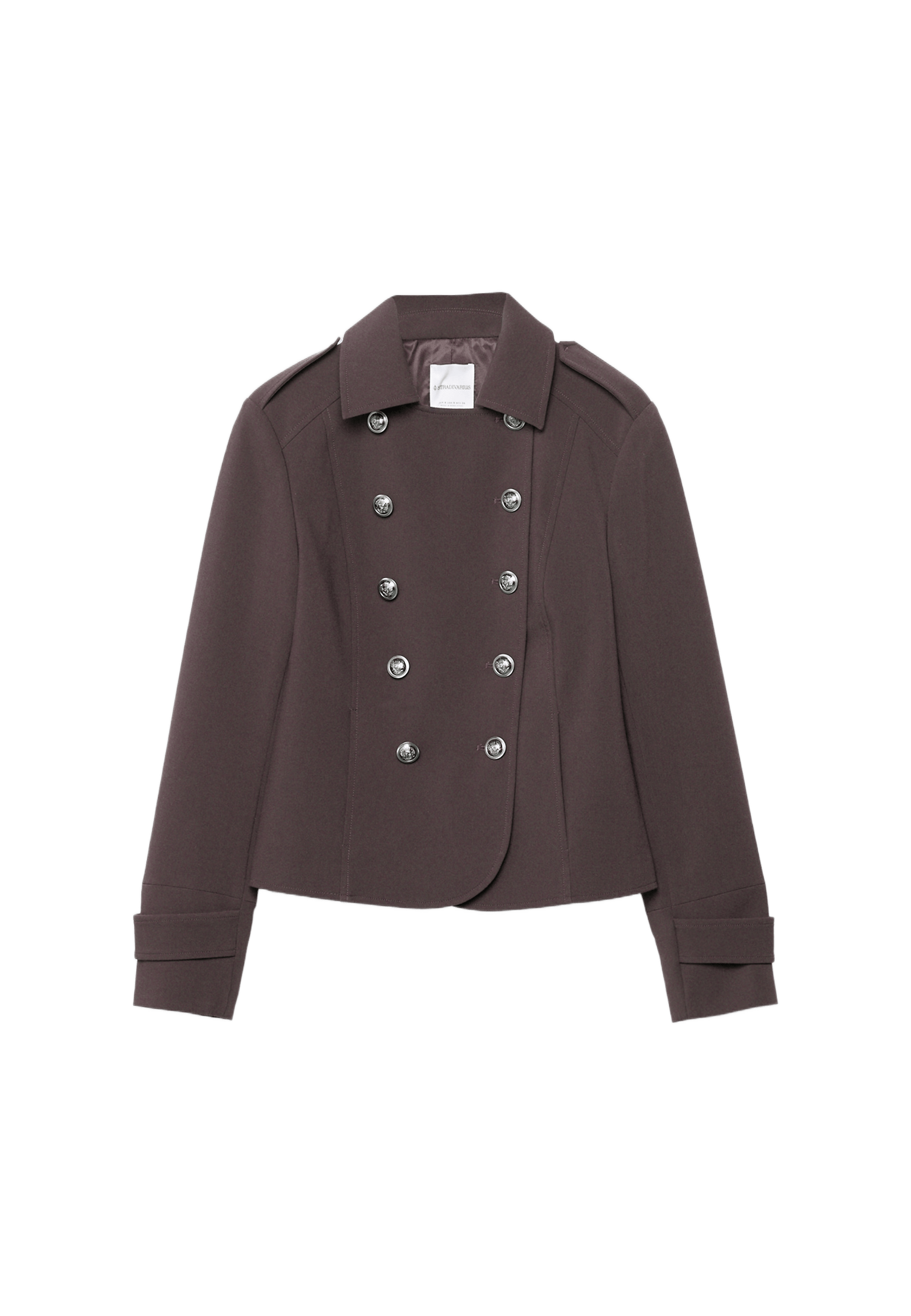 Blazer with engraved buttons — Brown