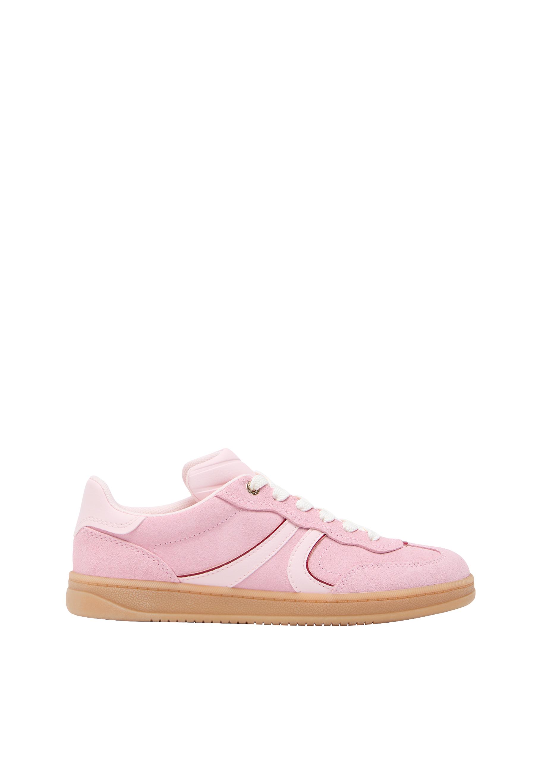 Casual leather trainers — PINK