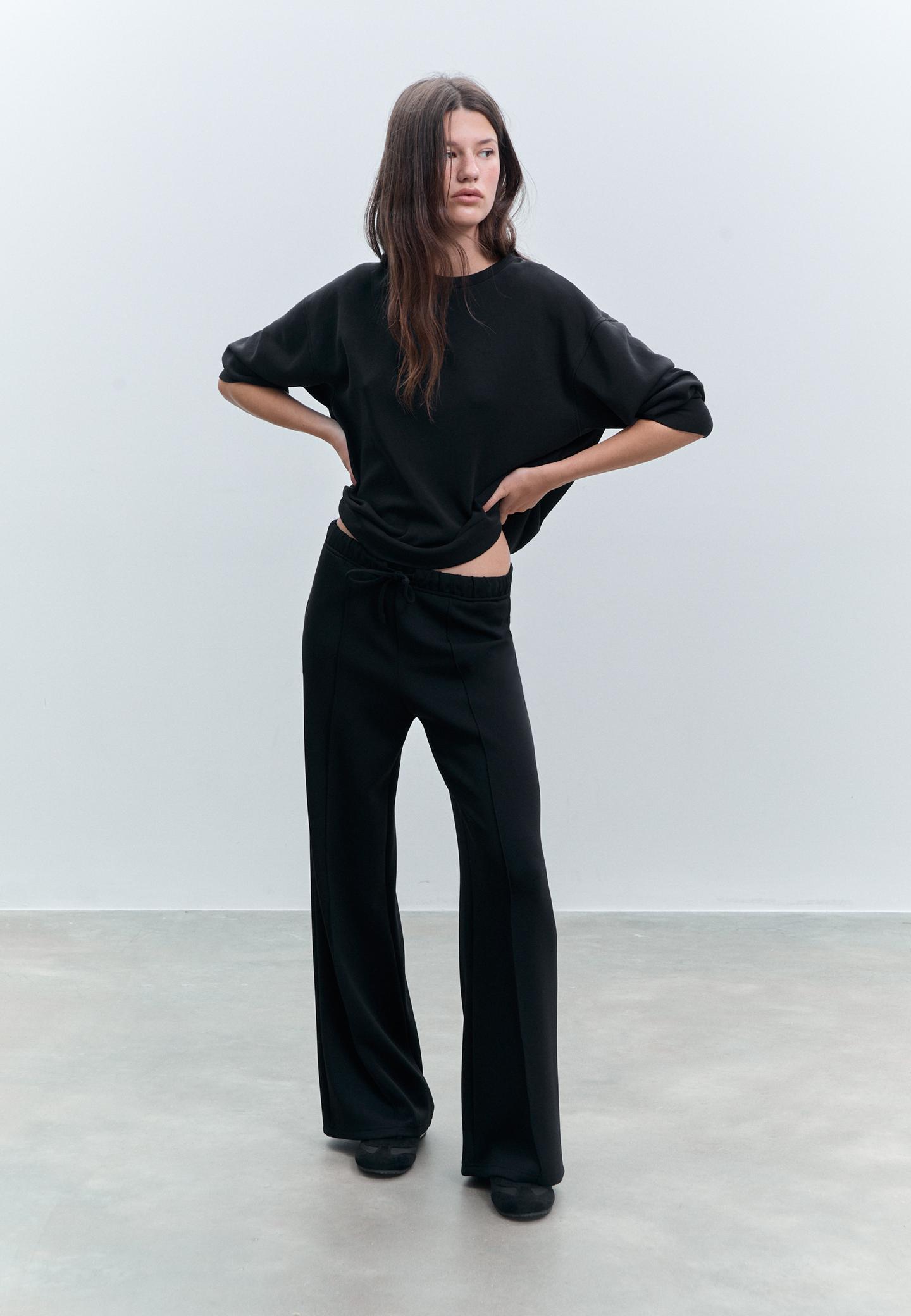 Pantaloni Larghi Donna Pantaloni Tuta Donna Friptspyg - Gambe Larghe Cintura Regolabile Con Tasche Pantaloni Vita Elastica - 9