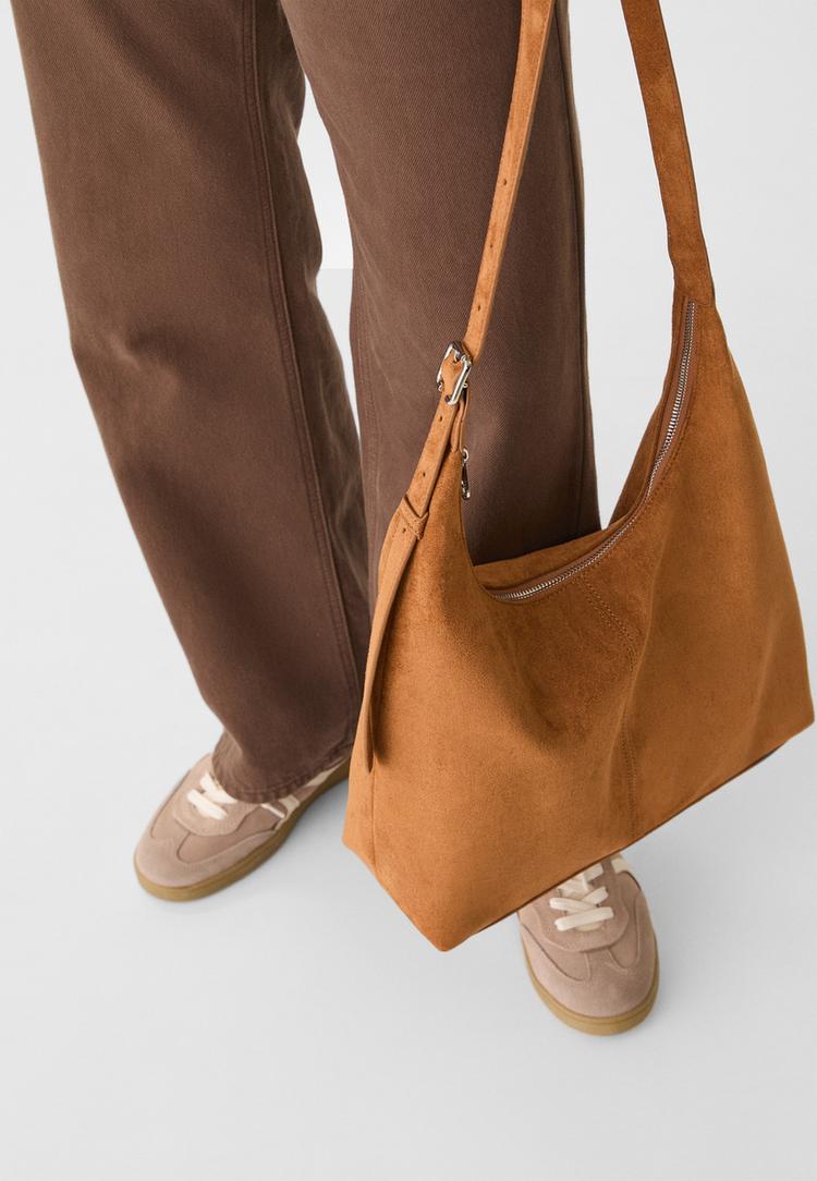 borsa a tracolla grande con cerniera