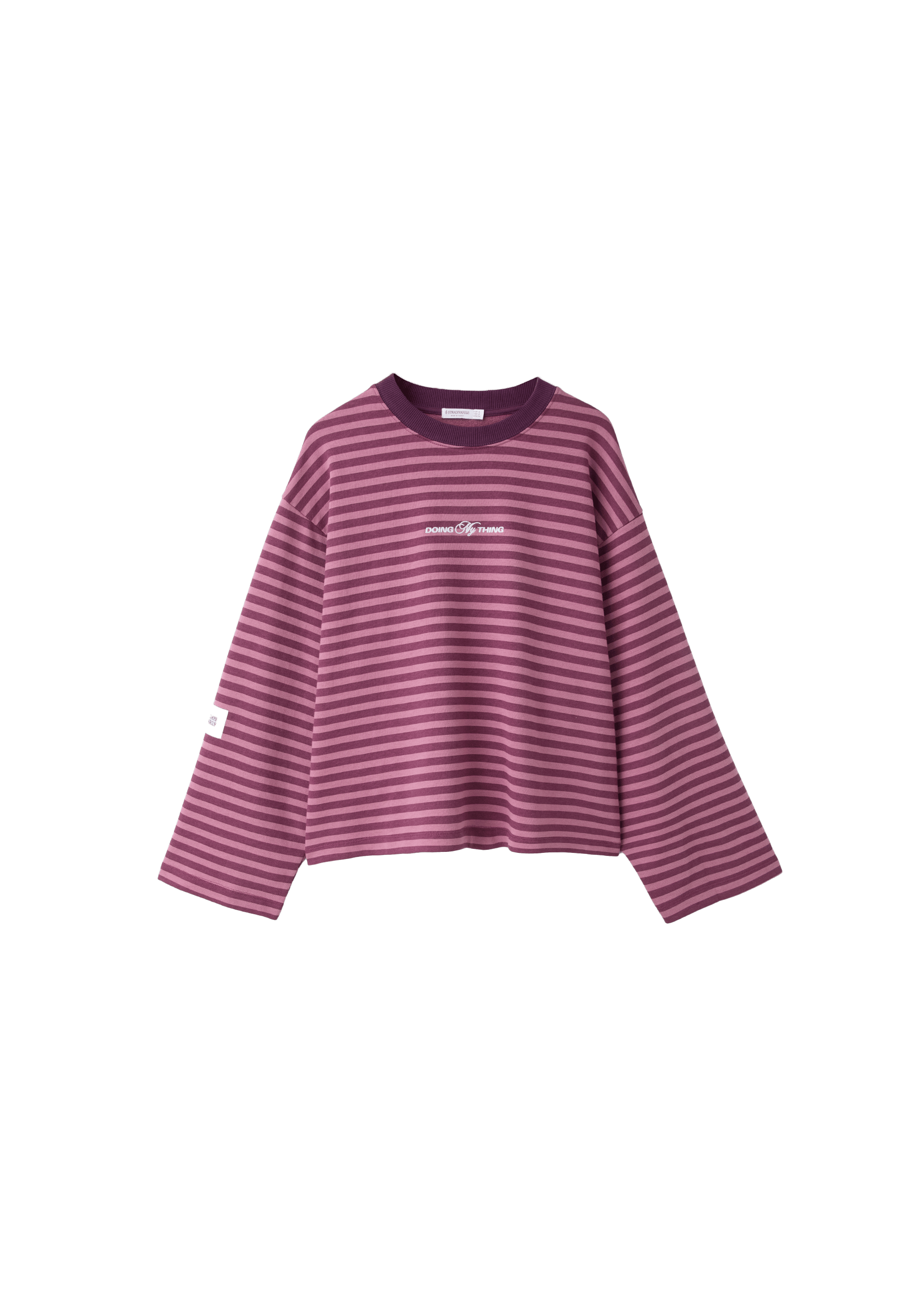 Striped sweatshirt — Purple