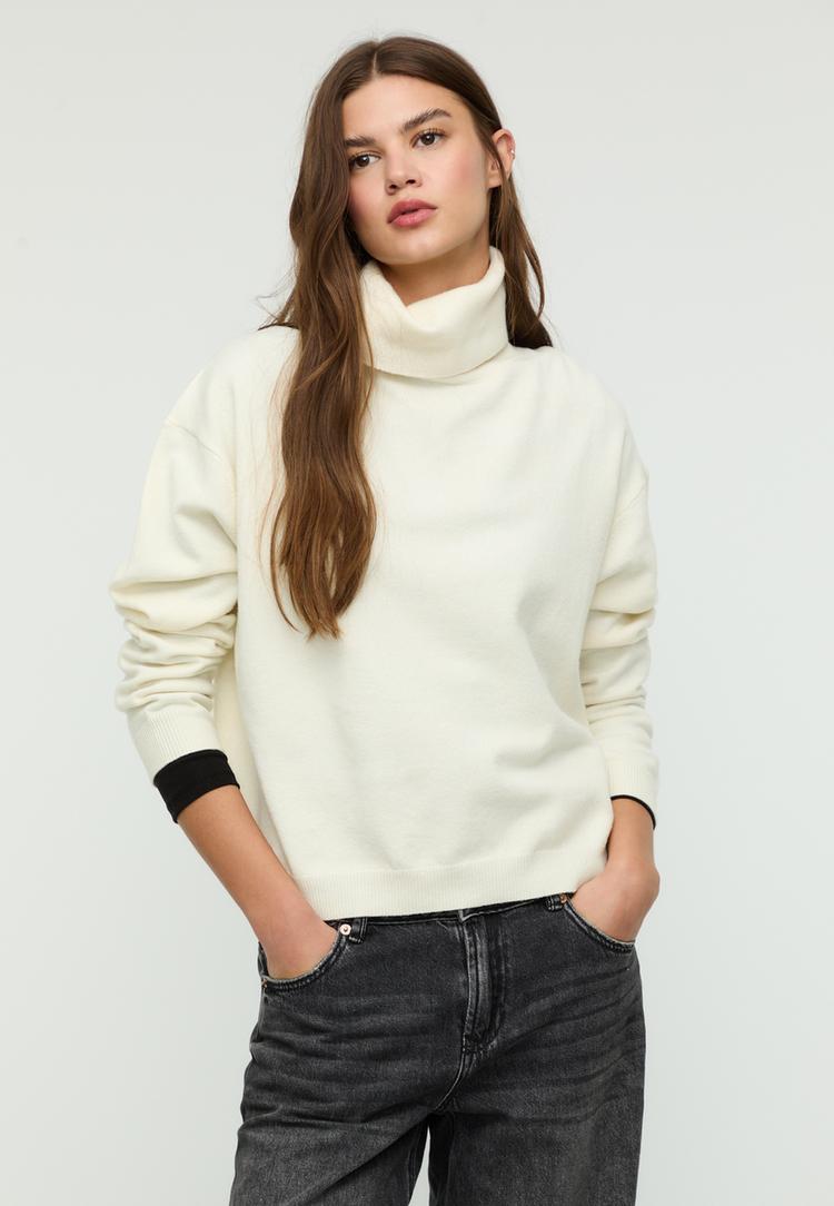 pull basique a col montant