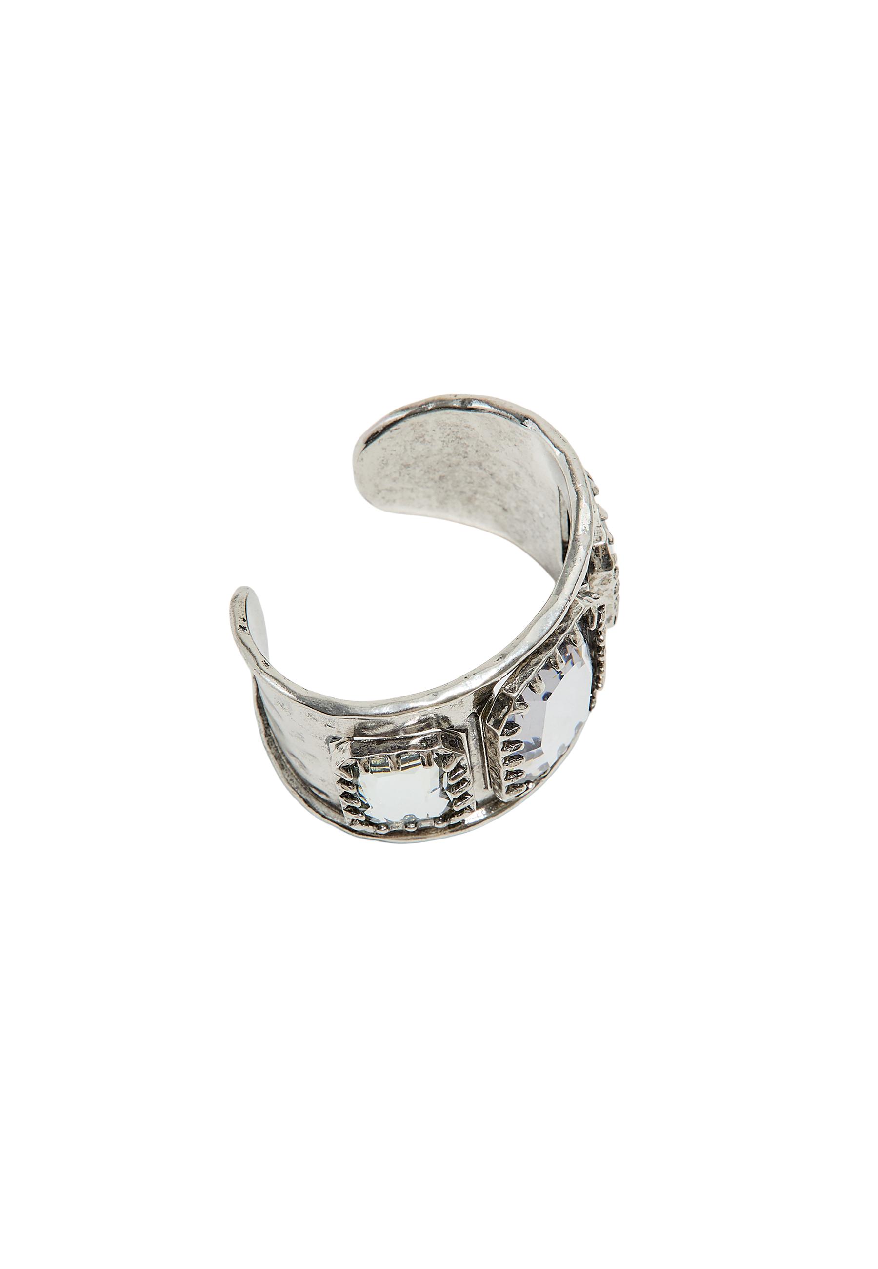 Jewel cuff — Grey