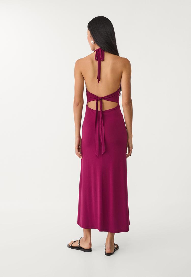 vestido midi nudo espalda