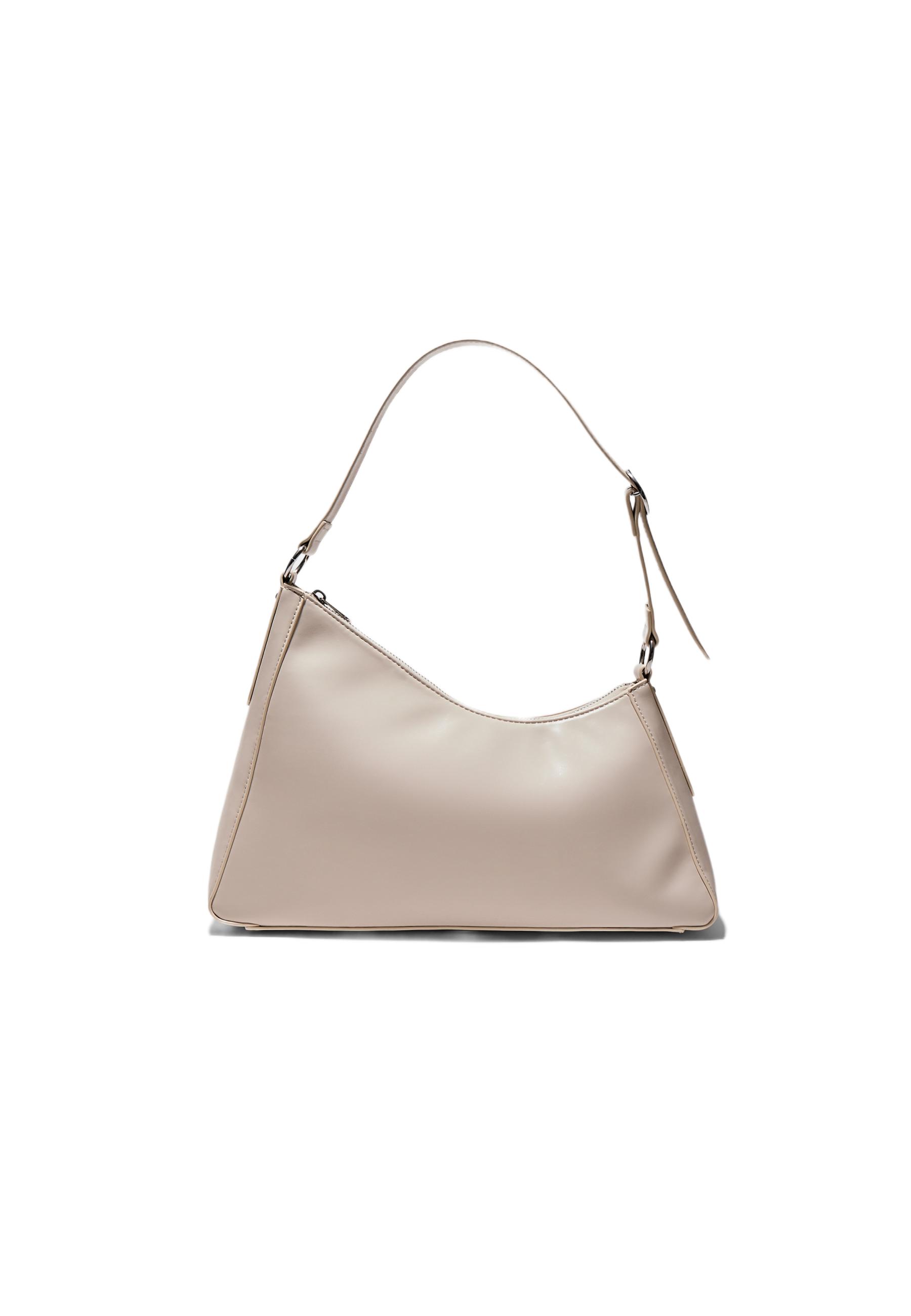 Irregular shoulder bag — Ecru