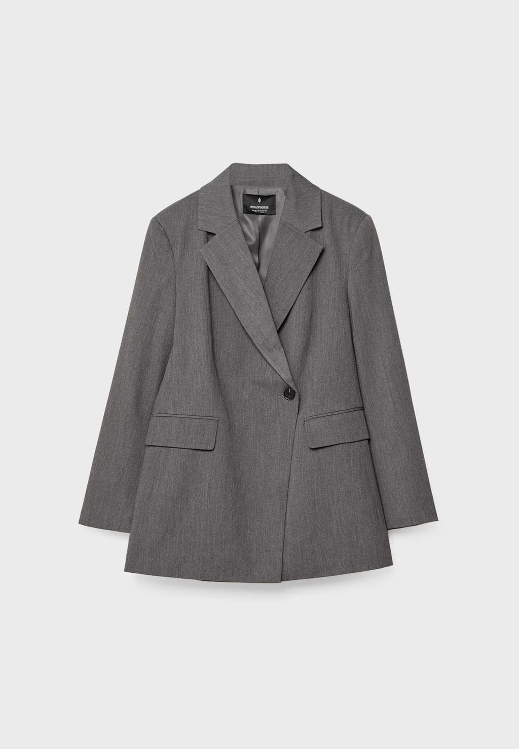 Asymmetrischer, gekreuzter Blazer
