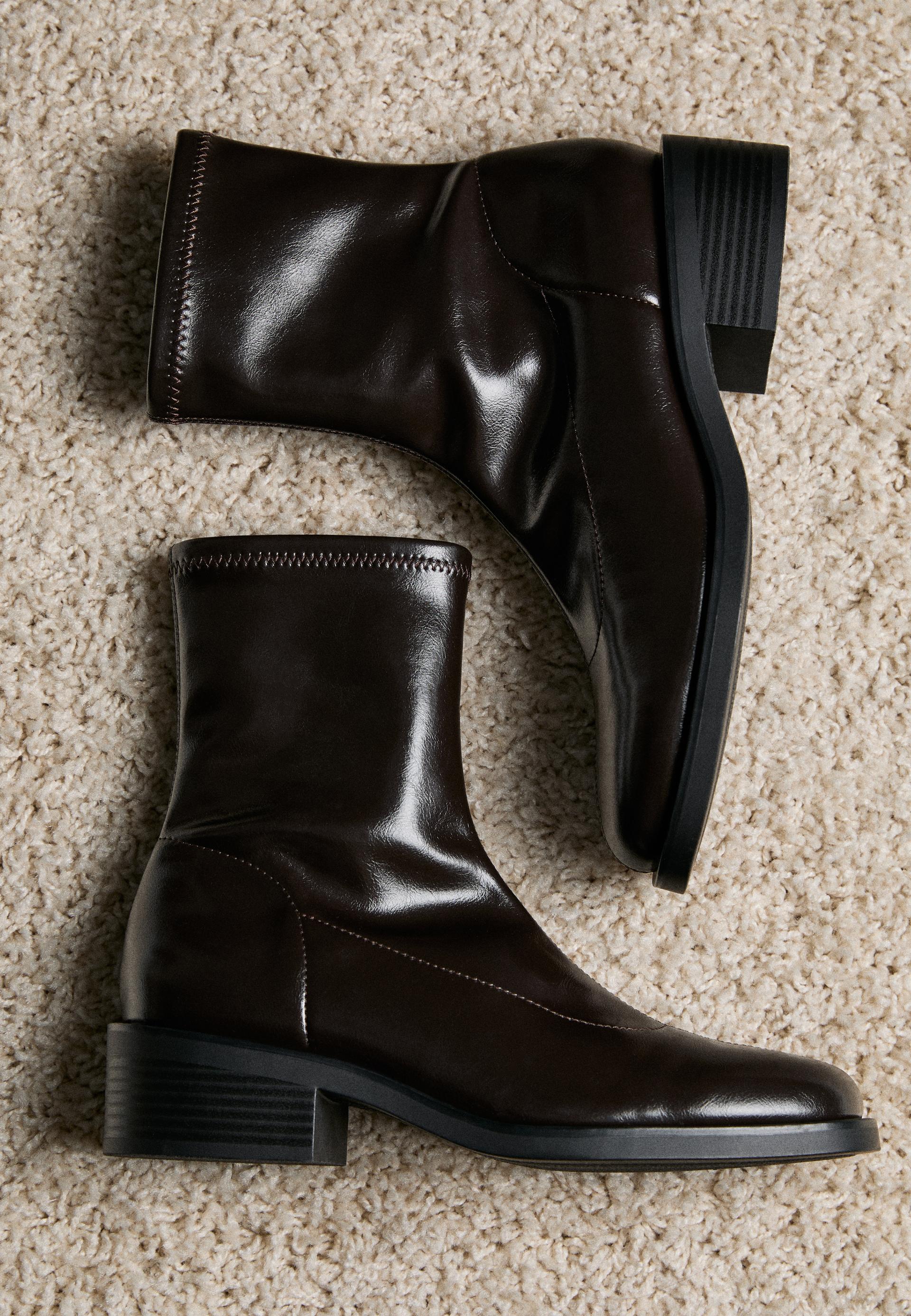 Botins rasos stretch