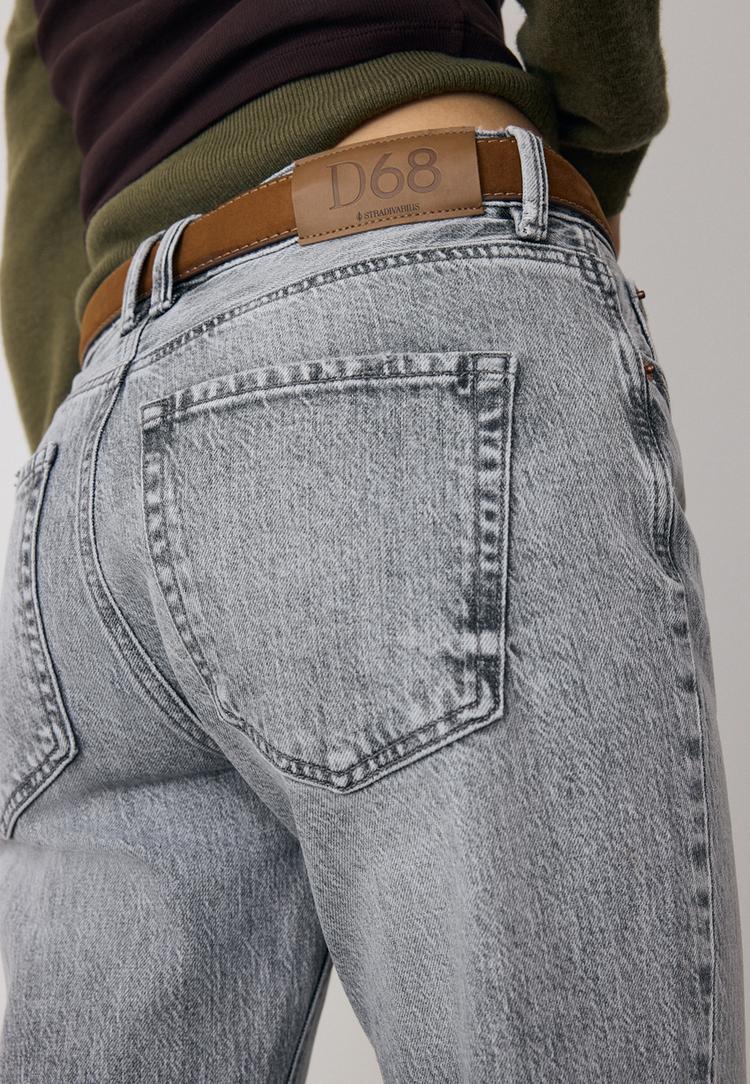 d68 jeans bootcut fit cinto