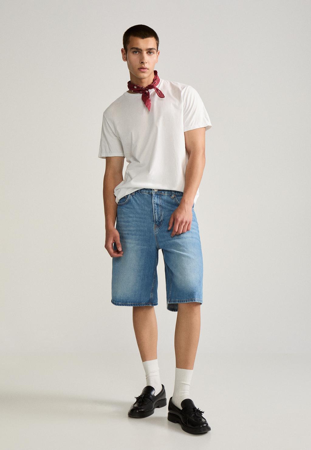 D95 Jort bermuda denim