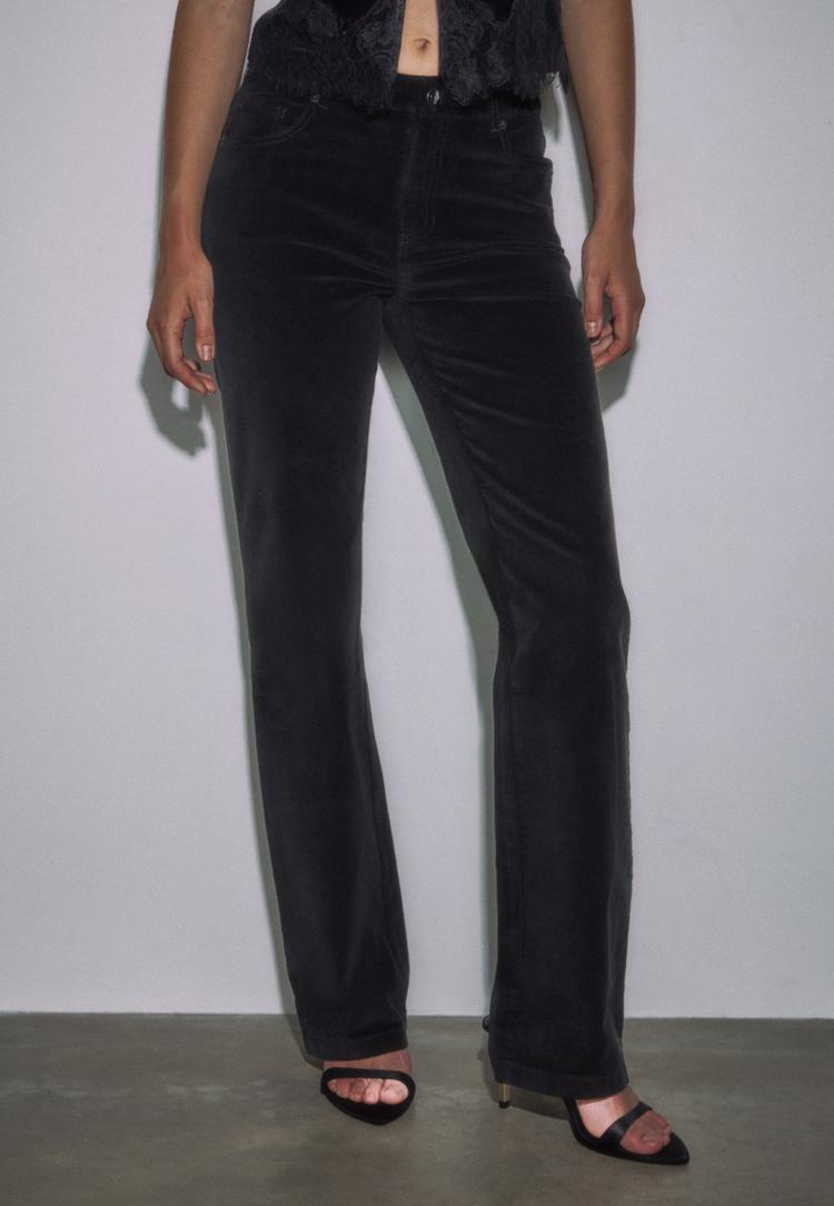 bootcut kadife pantolon