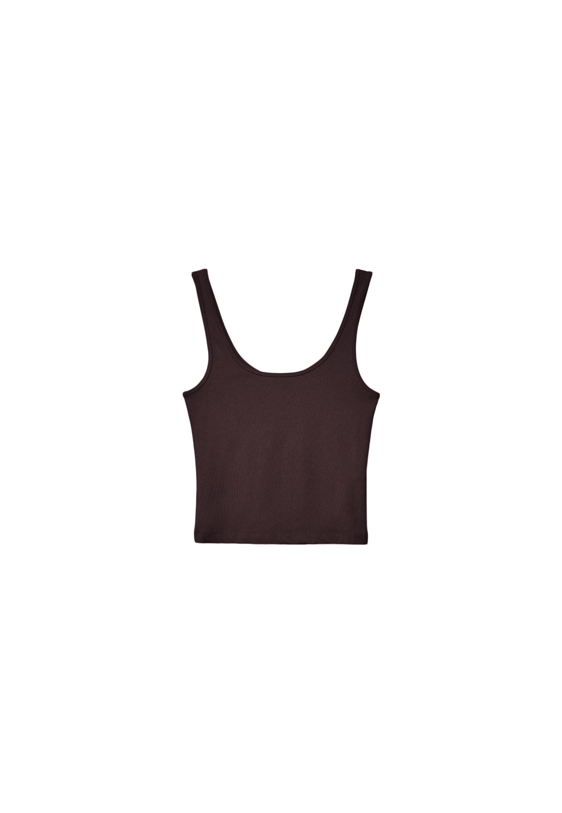 Polyamide T-shirt — Brown
