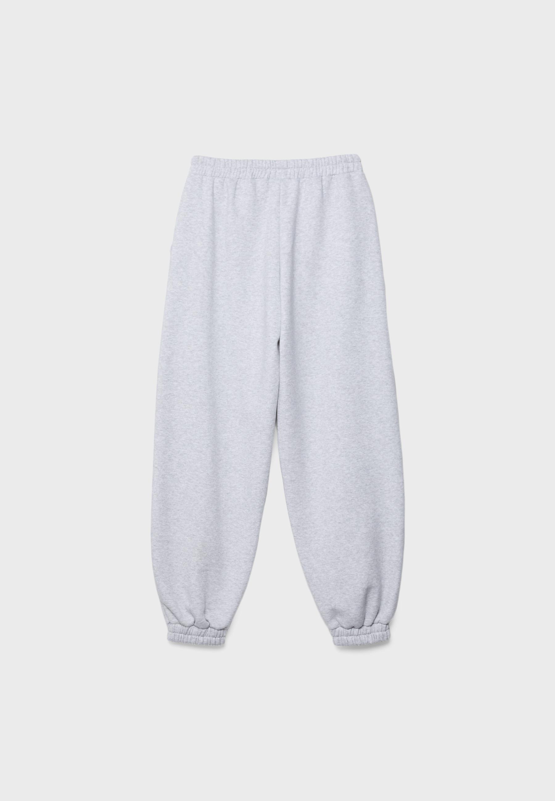 Boyfriend jogger trousers — Grey melange