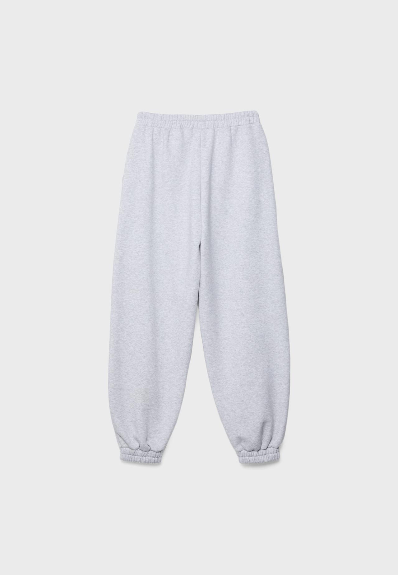 Boyfriend jogger trousers — Grey melange