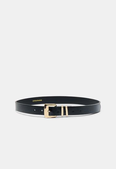 Square buckle belt — Black 5
