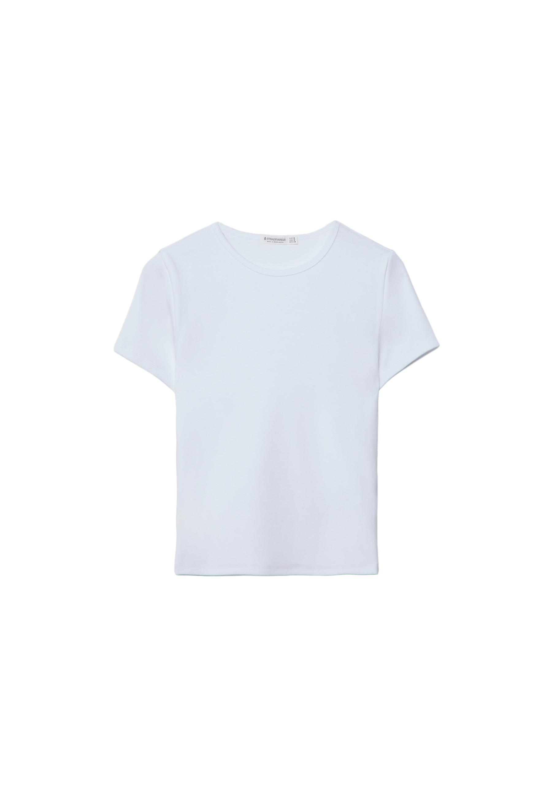 Basic slim fit T-shirt — White