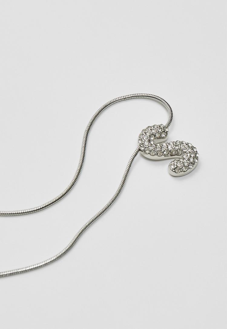 collar inicial brillos