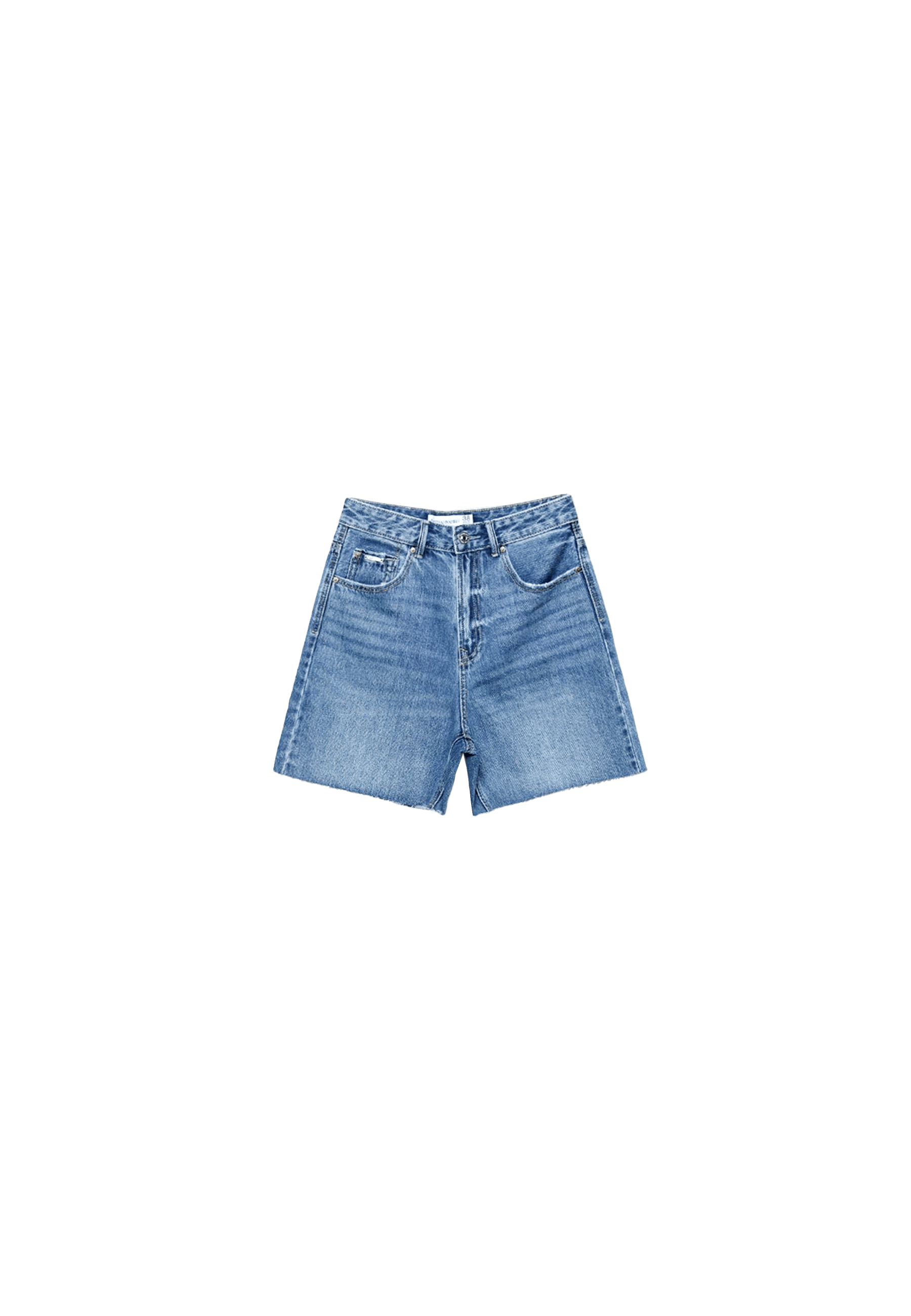 D93 Longline shorts — MEDIUM DENIM WASH