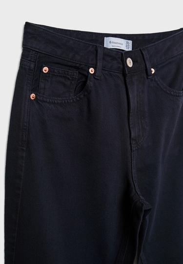 D92 Ripped straight wide-leg jeans — Dark blue 7