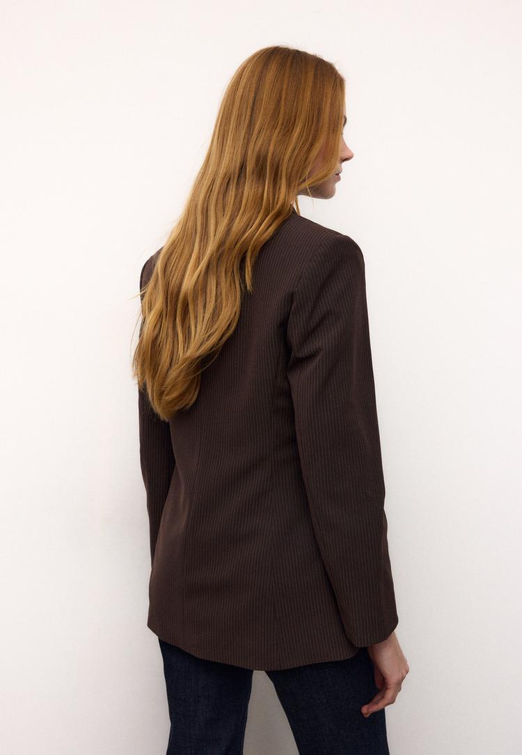 americana entallada rayas