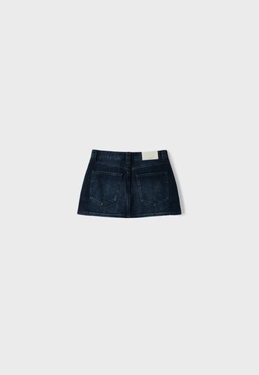 D62 denim skort — LIGHT GREY DENIM WASH 8