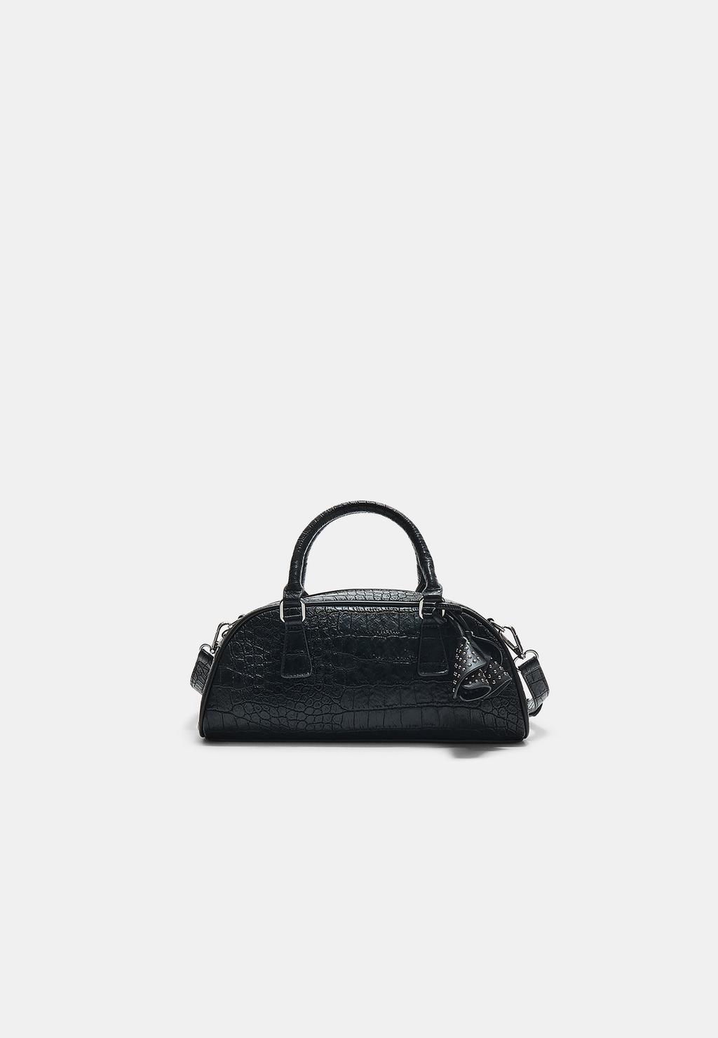 Bowling bag with floral detail