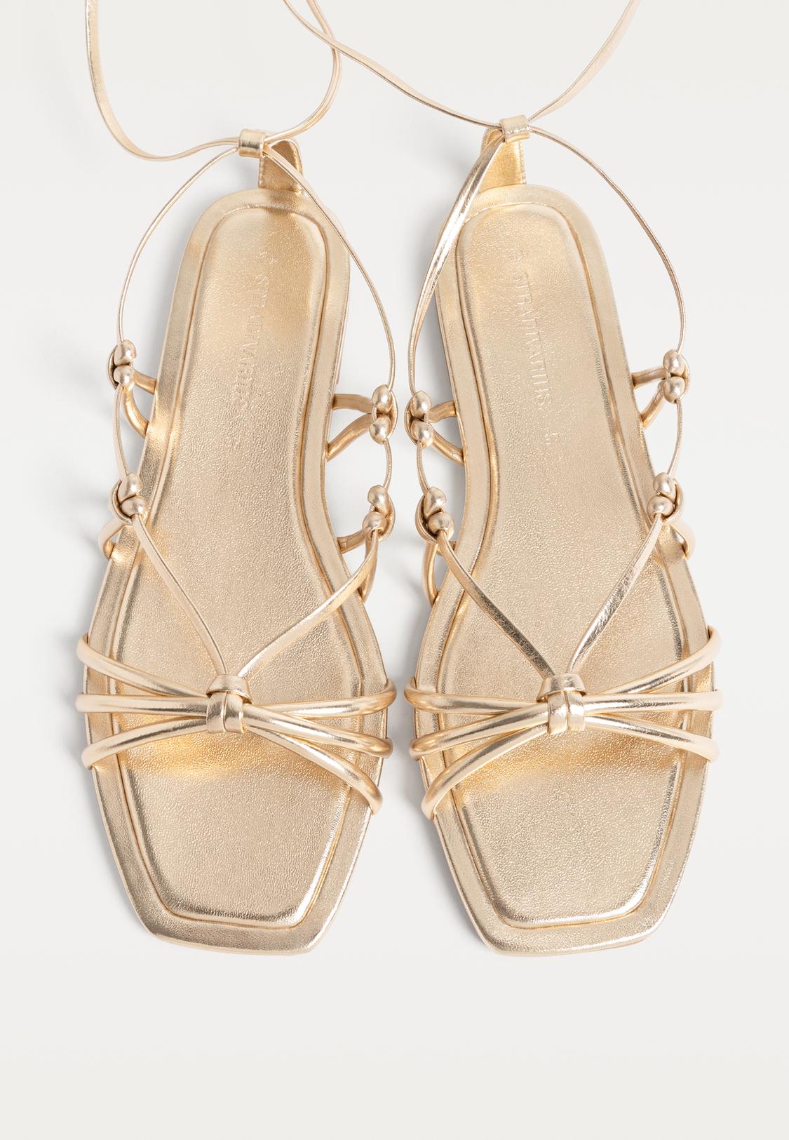 Sandals Stradivarius Chanclas Strappt Flat Sandals Women's Fashion