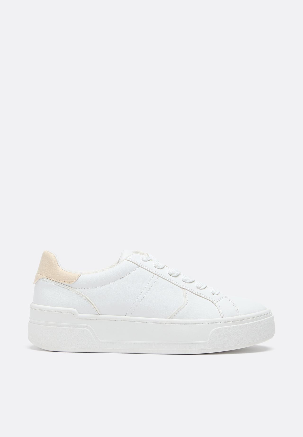 Casual platform trainers — WHITE