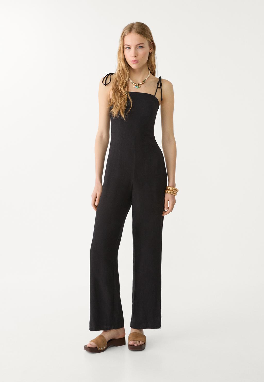 Long strappy jumpsuit