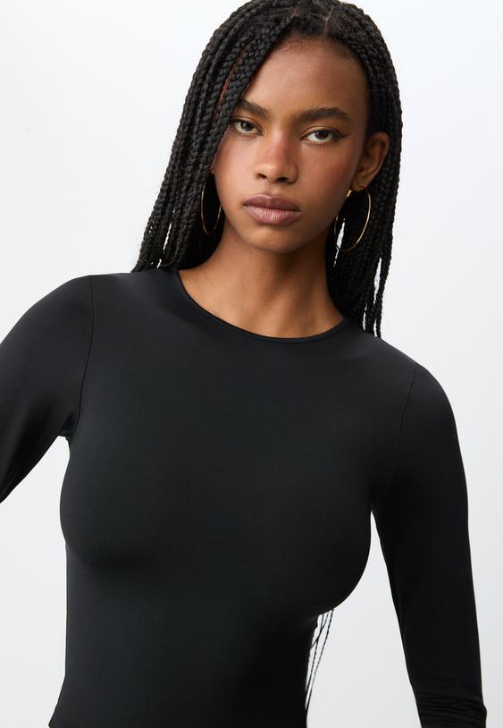 t shirt de poliamida de manga comprida