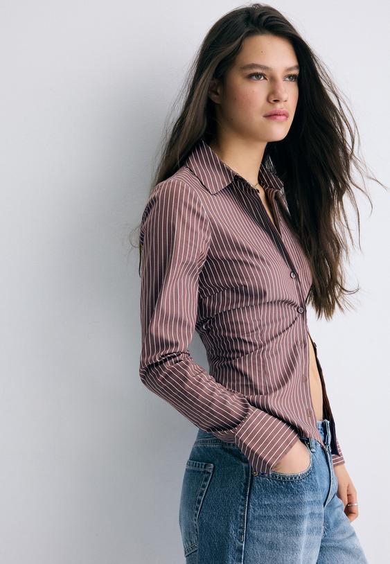 camisa basica fitted as riscas