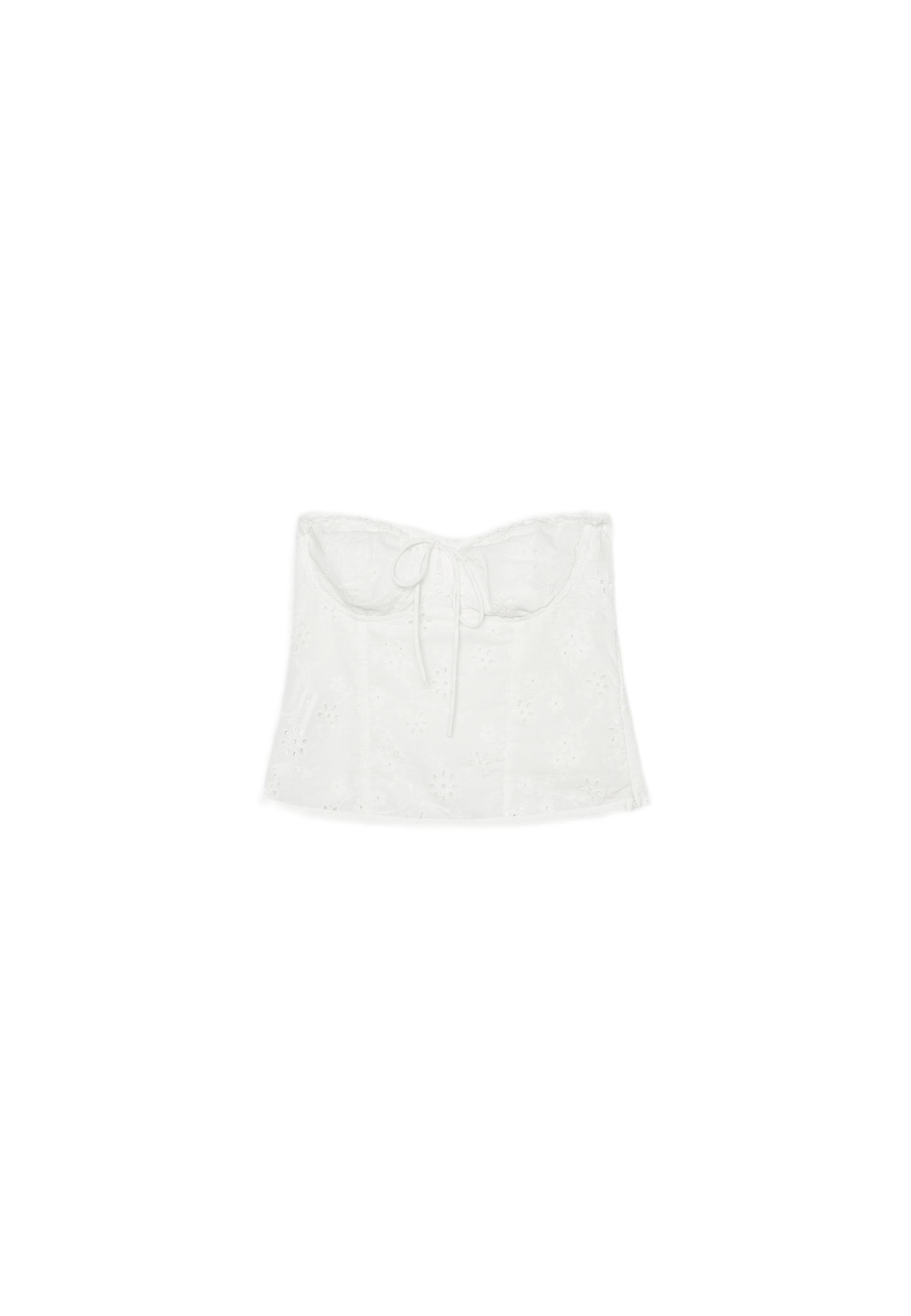Corset bustier top — White