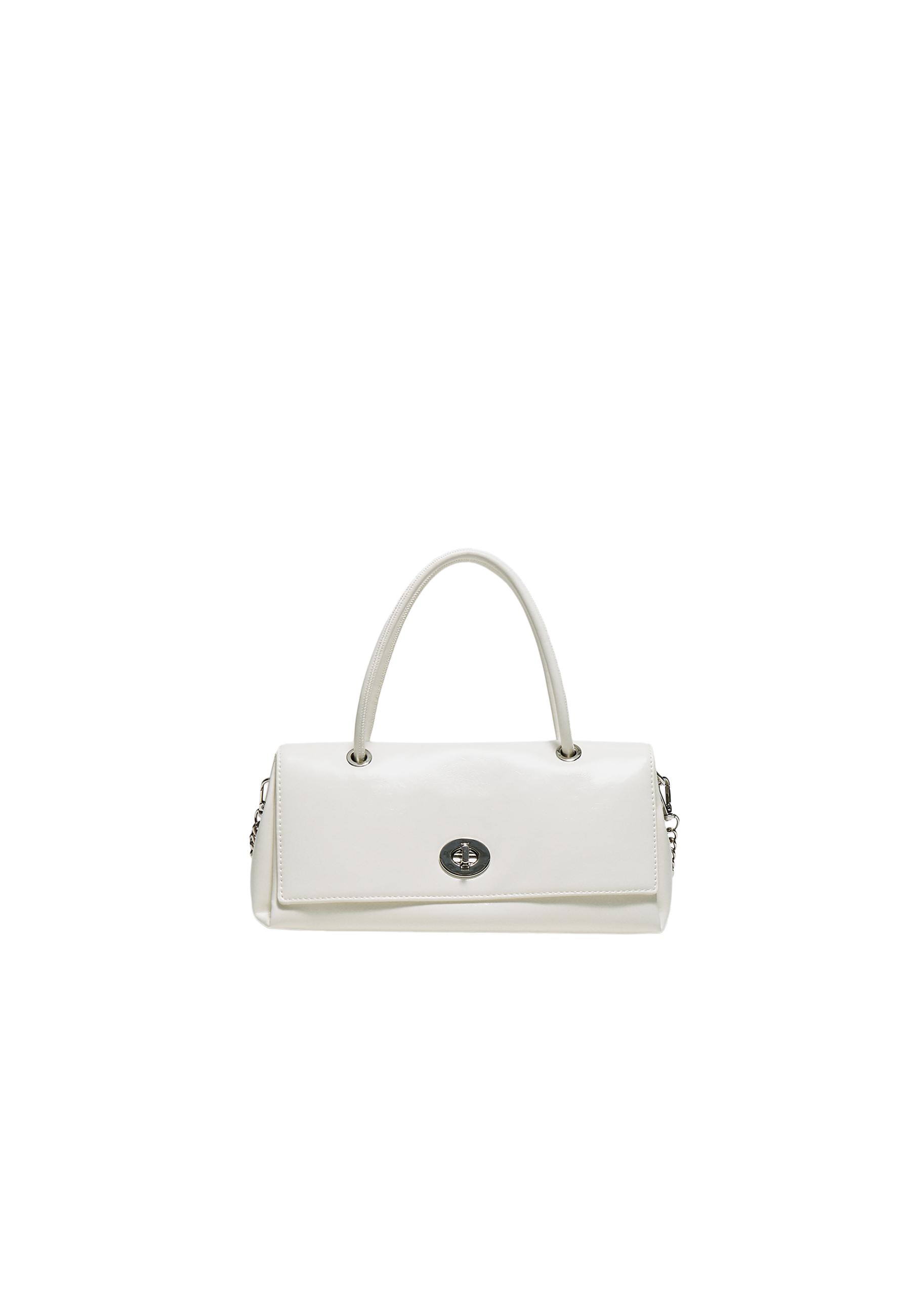 Double handle city bag — White