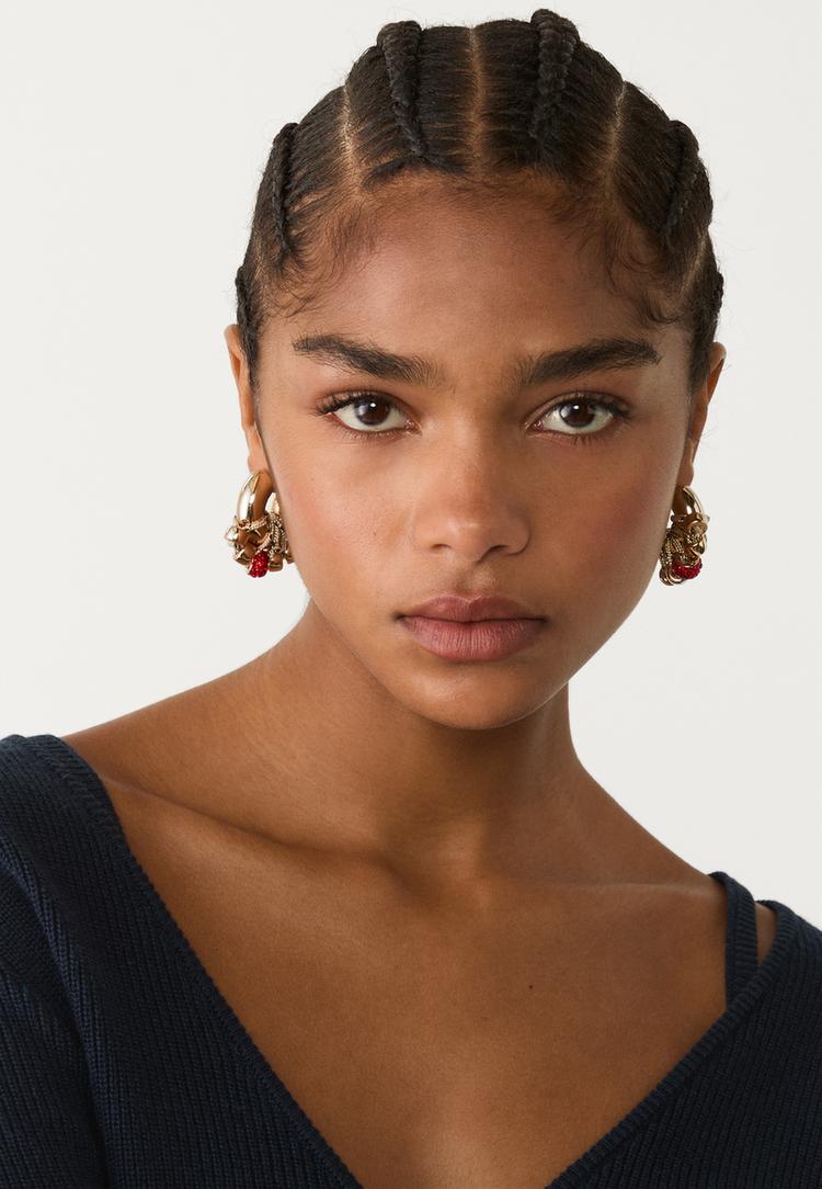 rope hoop earrings