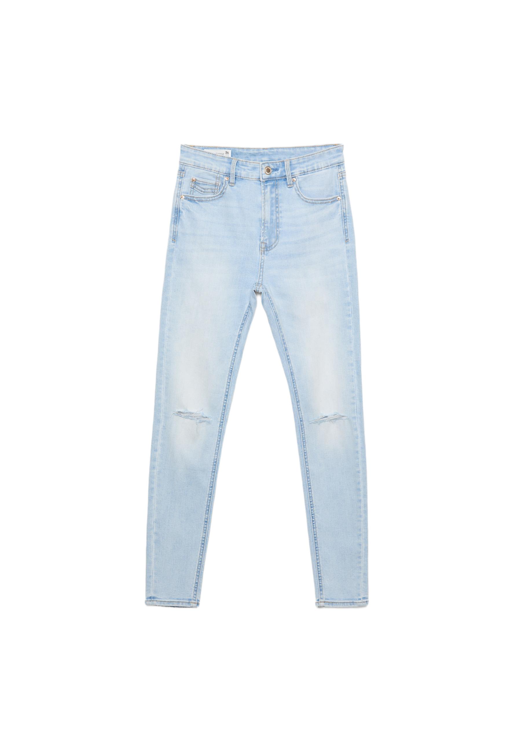 D07 high-waist jeans — LIGHT BLEACH