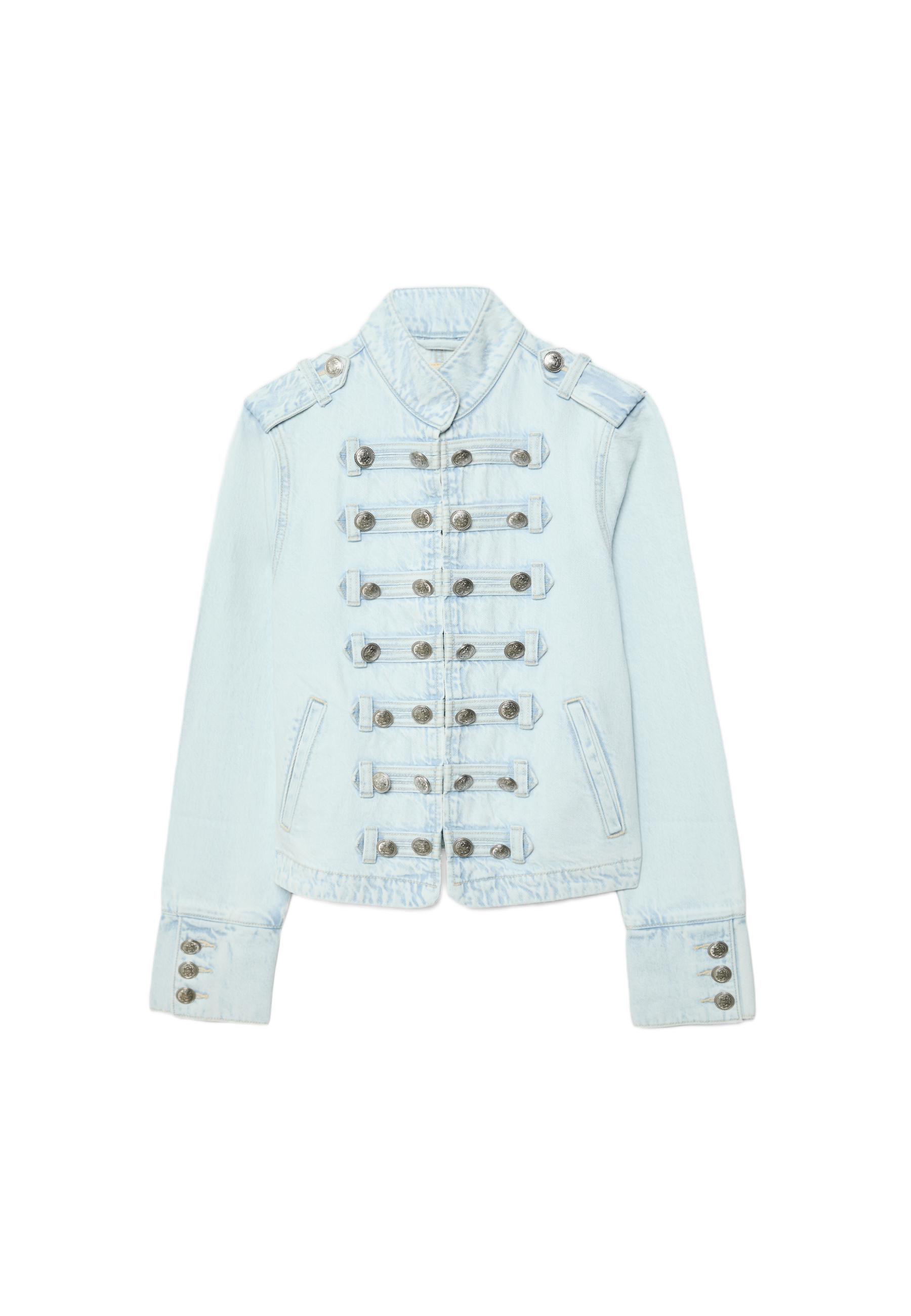 Military blazer — MEDIUM LIGHT BLUE DENIM