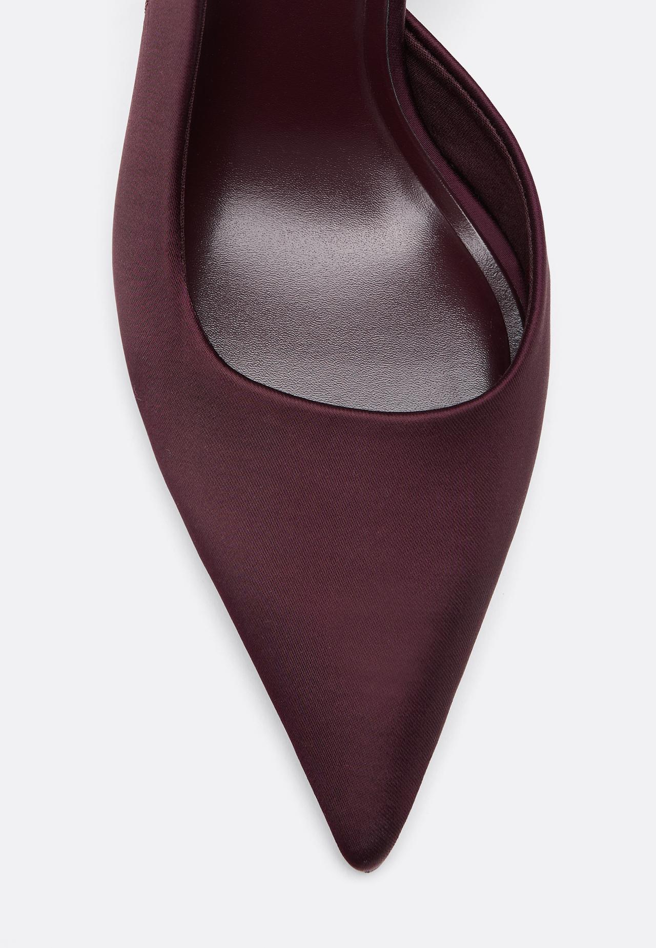 Satin heels — BURGUNDY