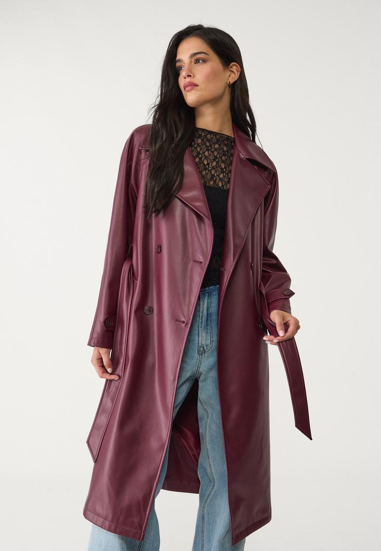 trench larga efecto piel