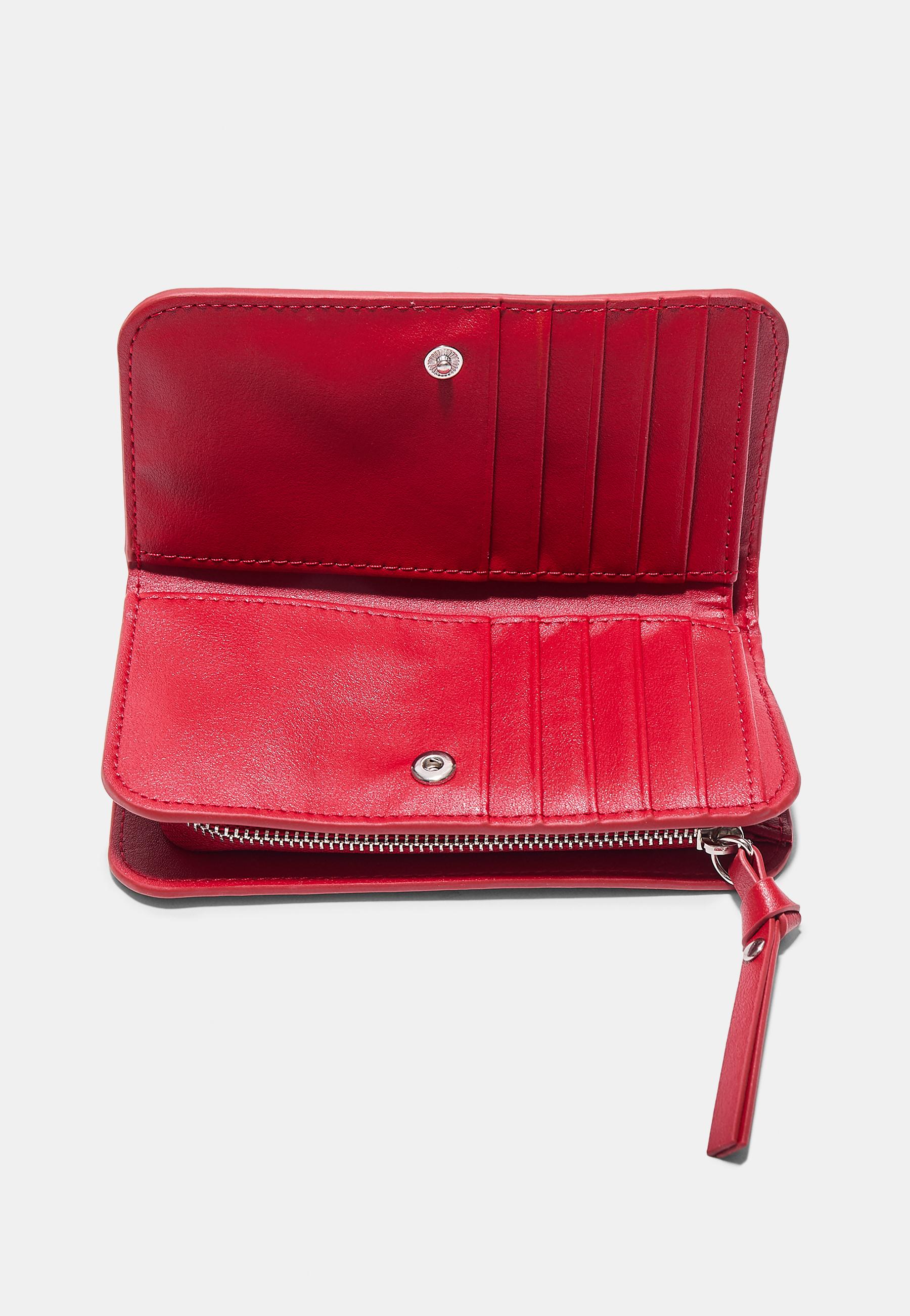 Wallet with zip — Red
