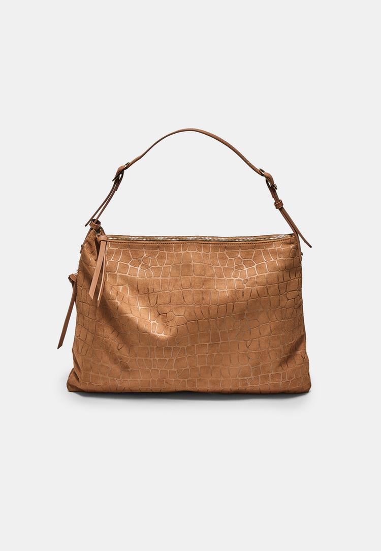 Stradivarius Τσάντα Ώμου Με Απαλή Υφή Και Φερμουάρ 0-415 Os