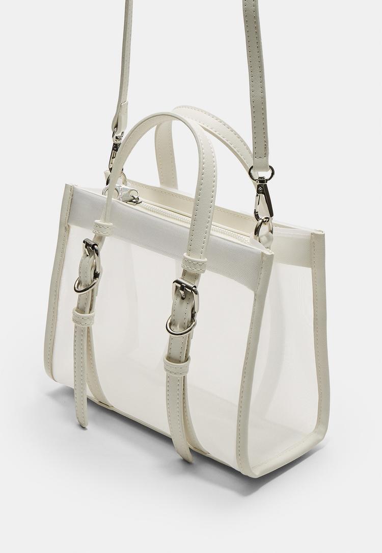 bolso tote rejilla